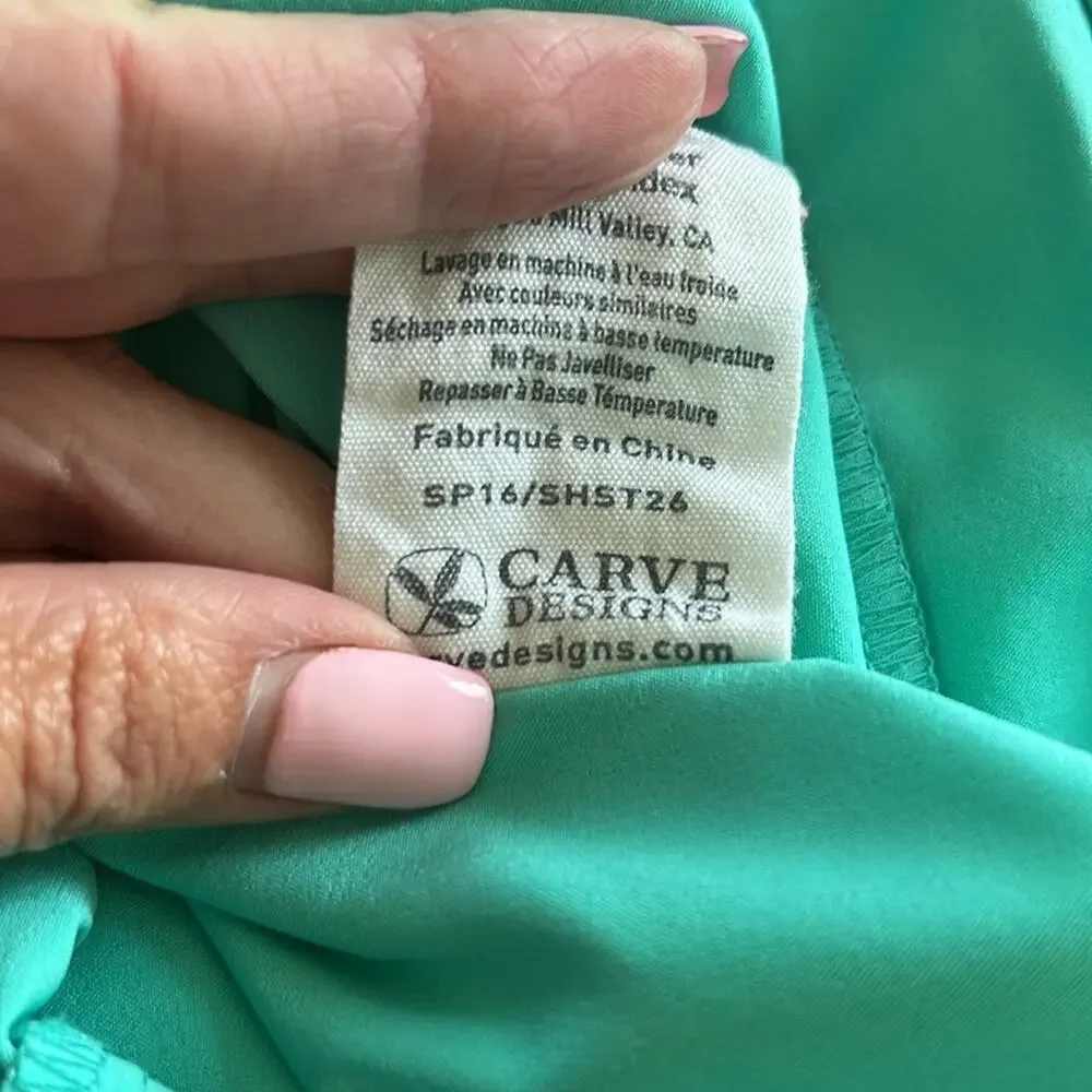 Carve Designs Women's Noosa Short in Teal - Picture 8 of 8